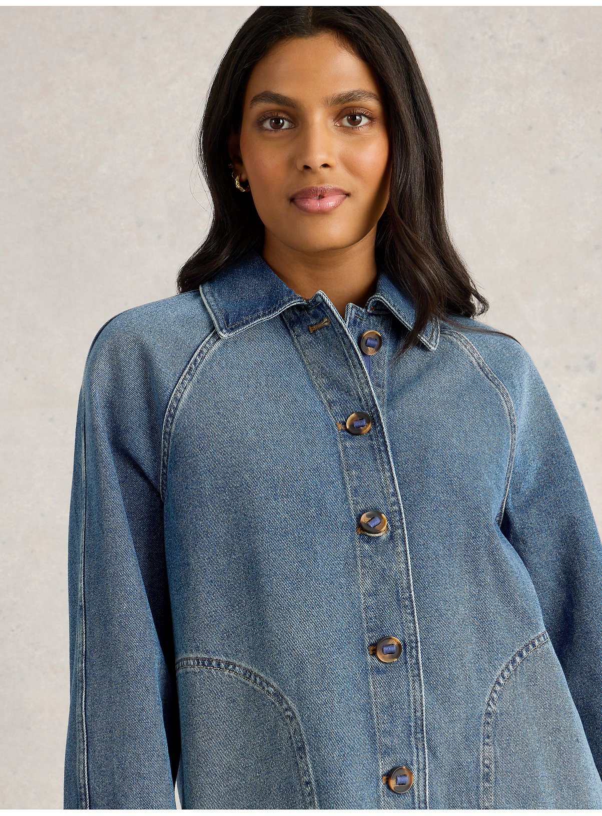 WHITE STUFF Eden Denim Jacket 14 - Image 1 thumbnail
